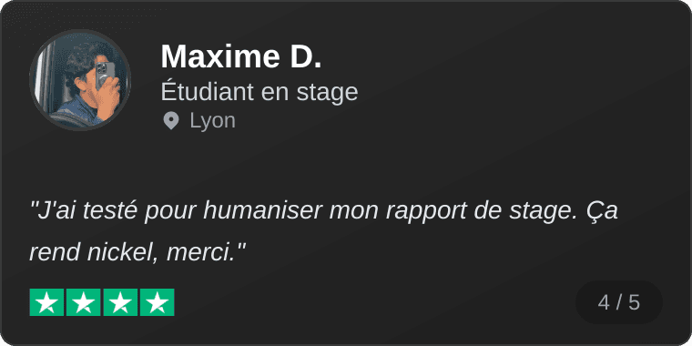 Avis de Maxime D.