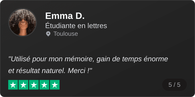 Avis de Emma D.