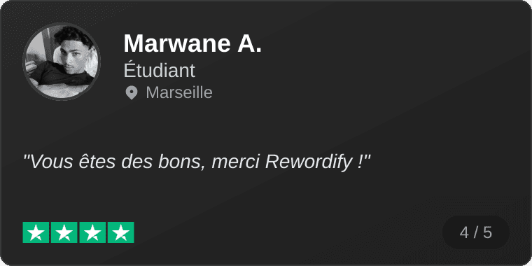 Avis de Marwane A.