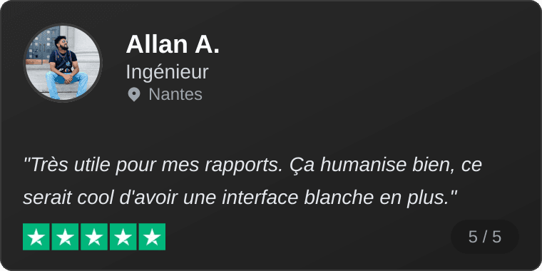 Avis de Allan A.