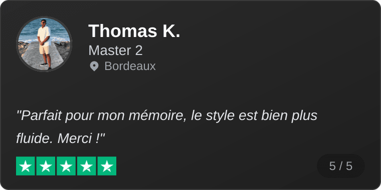 Avis de Thomas K.