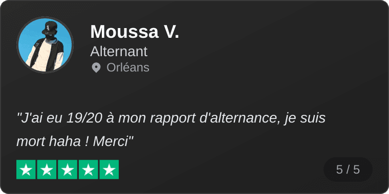 Avis de Moussa V.